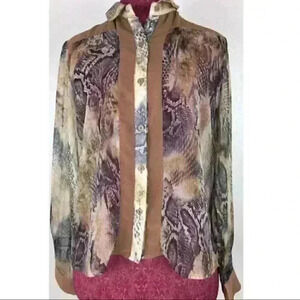 Lucy & Co Size Small Medium Snakeskin Print